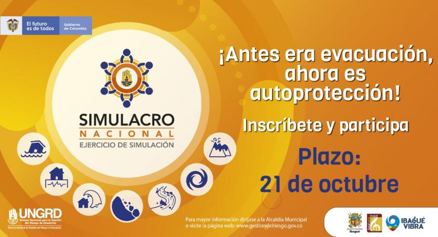 Este Jueves 22 De Octubre Se Realizara El Simulacro Nacional